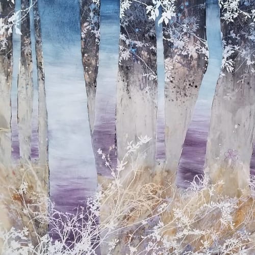 Contemporary Tree Painting | Paintings by Cara Enteles Studio | Industry City in Brooklyn
