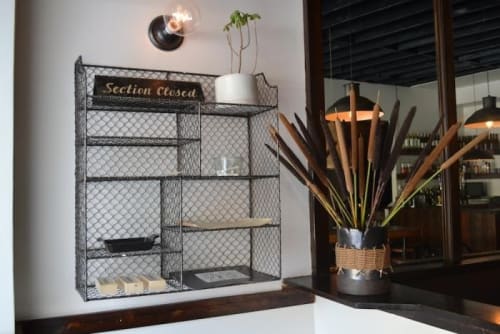 Vintage Wire Shelf | Furniture by Big Daddy's Antiques | Hyperion Public (Silver Lake) in Los Angeles