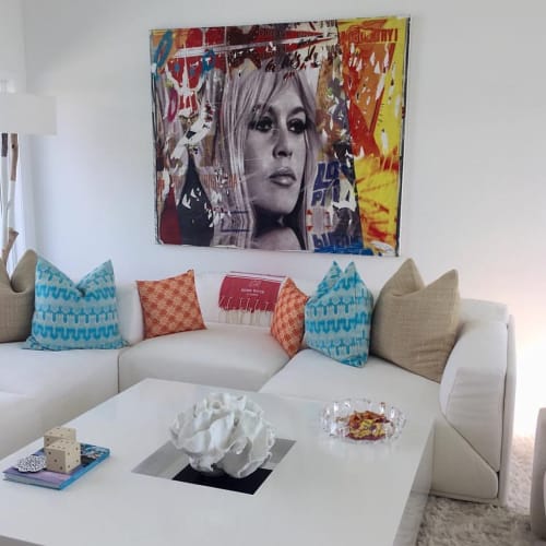 Bridgette Bardot | Paintings by Andrew Cotton Art 100% COTTON