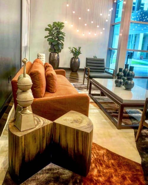 Tables, couches, & benches | Tables by Doro Designs | Muze at Met Apartments in Miami