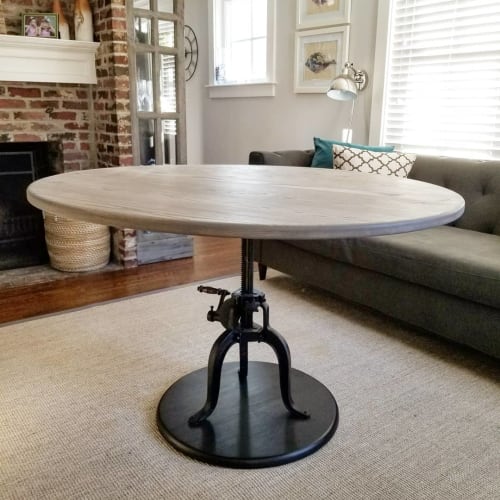 Adjustable Height Table | Tables by Lighthouse Woodworks