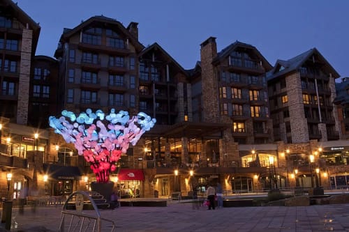 The Water Tree | Sculptures by Jen Lewin | Solaris Residences in Vail