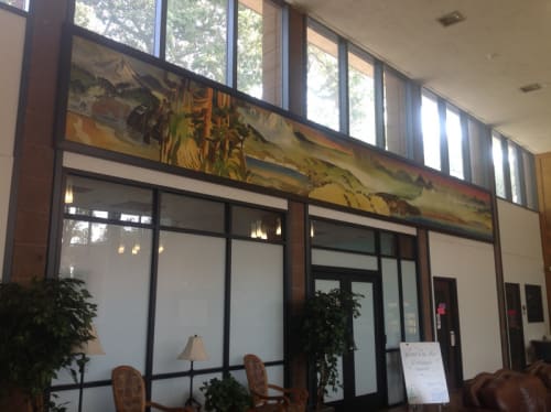 California Landscape | Street Murals by Milford Zornes | Fair Avenue, Pomona in Pomona