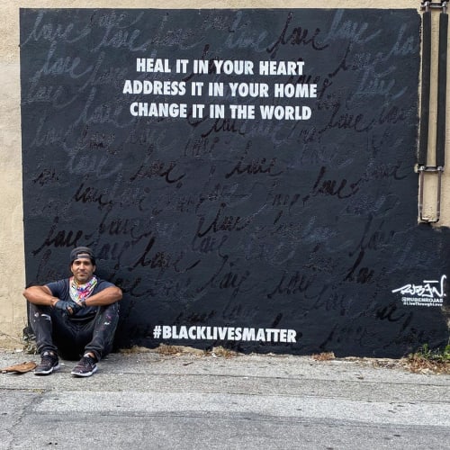 Heal Address Change | Street Murals by Ruben Rojas