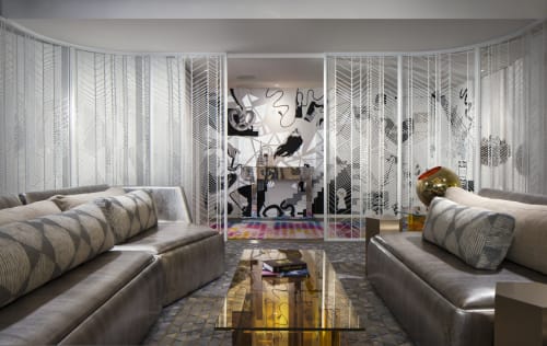 W Hotel Decorative Screen Doors | Furniture by Amuneal | W New York - Times Square in New York