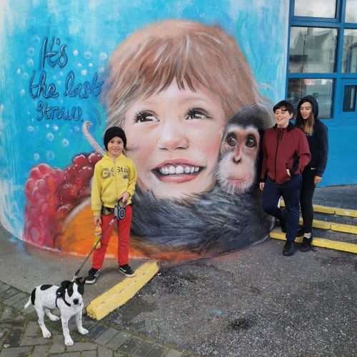 Happy Faces Mural | Street Murals by Caoilfhionn Hanton | Splashworld in Waterford