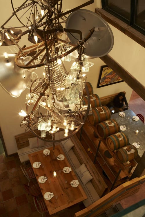 Chandeliers | Chandeliers by Warren Muller | il Buco Alimentari & Vineria in New York