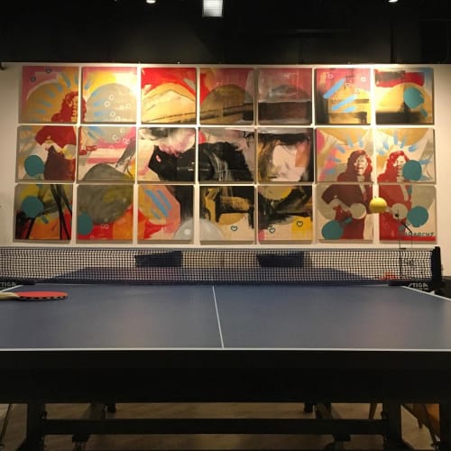 Pingpong Area | Wall Hangings by TARARCHY | SPiN Chicago in Chicago