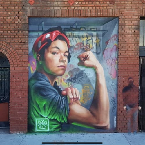 Mural | Street Murals by Braga Last1 | PodShare DTLA in Los Angeles