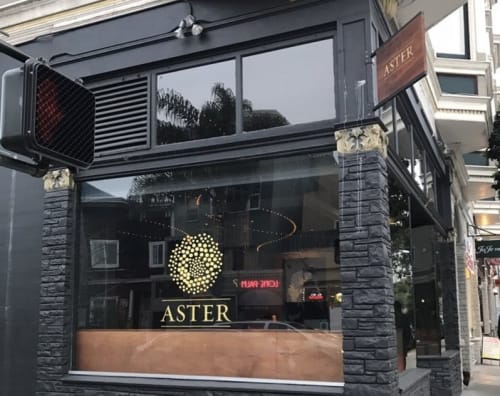 Window Sign | Signage by Gentleman Scholar Signs | Aster in San Francisco