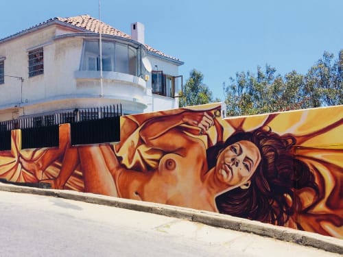 Autoexpiación | Street Murals by JP | Plaza Bismarck in Valparaíso