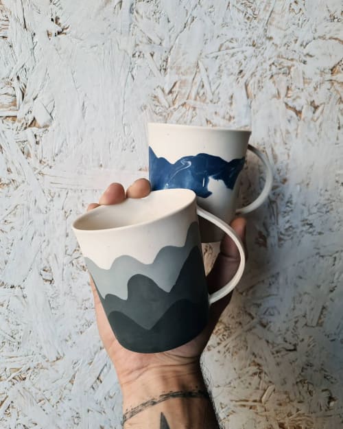 Wave-smok | Cups by BasicartPorcelain