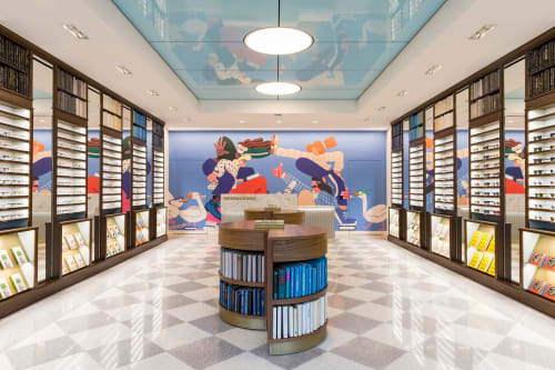 Warby Parker Mural | Murals by Sebastian Curi | Warby Parker Vancouver in Vancouver