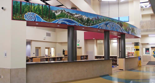 1% Mural | Murals by Dawn Gerety | Girdwood Elementary School in Anchorage