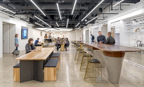 Bride’s Veil Bar Stool- with Back | Chairs by Phase Design by Reza Feiz | Uber HQ in San Francisco