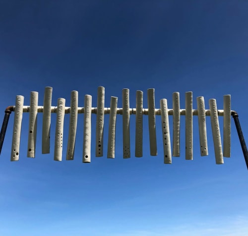 Tunnel Vision Sculpture | Public Sculptures by Marla Benton | Domaine de Grand Pré in Grand Pré