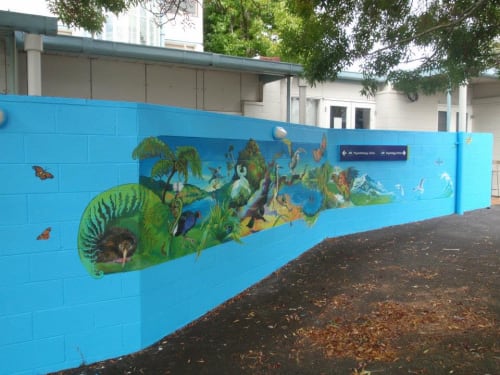 Mural | Murals by Darina Denali | Auckland University of Technology in Auckland