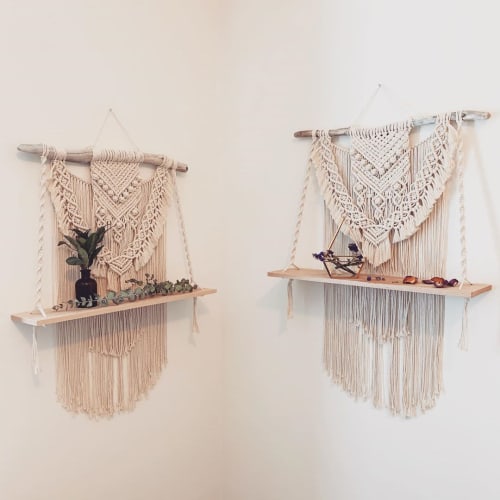 Macrame Shelves | Macrame Wall Hanging in Wall Hangings by Rosie the Wanderer