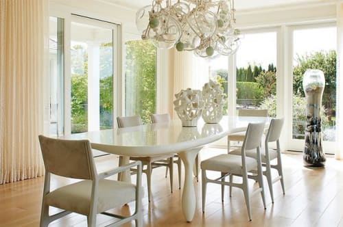 Large Carnac Dining Table in Lacquer | Tables by Jacques Jarrige | Water Mill Residence, Water Mill, NY in Water Mill