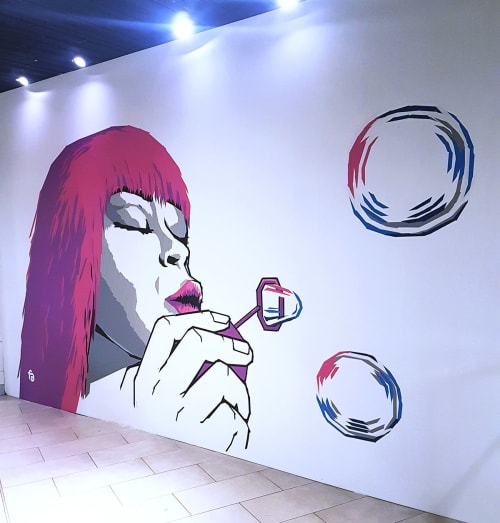 Tape Art | Murals by Fabifa | Boulevard in Berlin