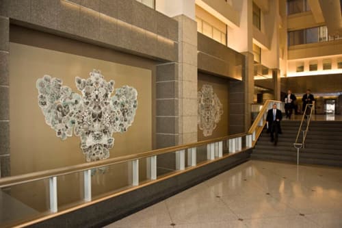 Kite Mandalas | Mixed Media by Allison Svoboda | Two Prudential Plaza in Chicago