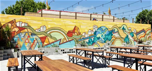 Outdoor Beer Garden By David Polka Seen At Temescal Brewing