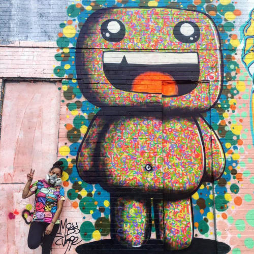 Zukie Mural | Street Murals by Miss Zukie | 43-10 94th Street, Elmhurst in Queens
