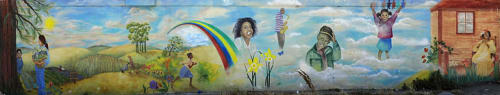 The Joy of Life | Street Murals by Peter Collins | Ogden Avenue, Bernal Heights, San Francisco, CA in San Francisco