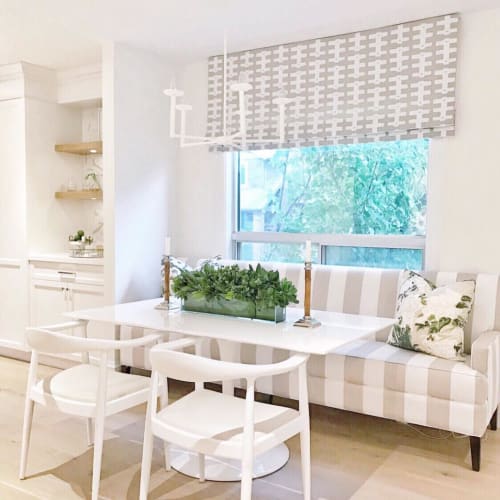 Hand Printed Fabric Living Room Textile Curtains By Caroline
