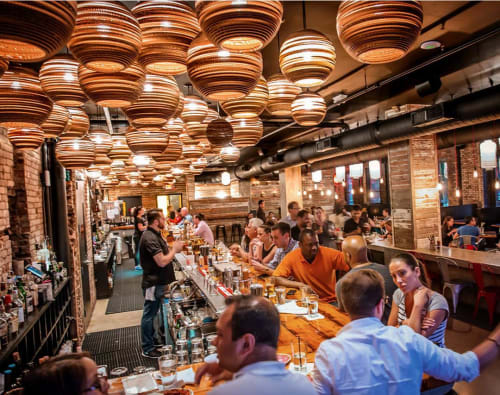 Sun Scraplights | Pendants by Graypants | Talde in Jersey City