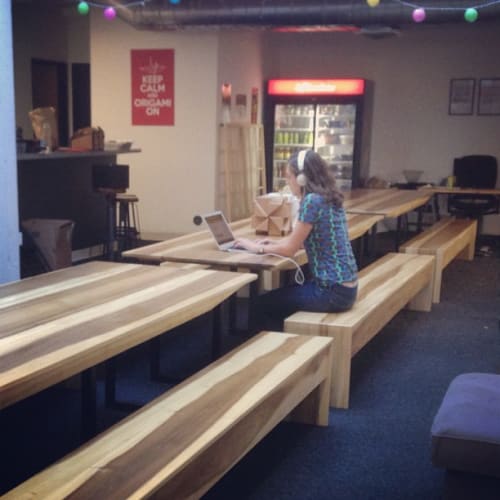 Sun Tanned Poplar Conference Tables | Tables by Monkwood Studios | Zero Cater in South San Francisco