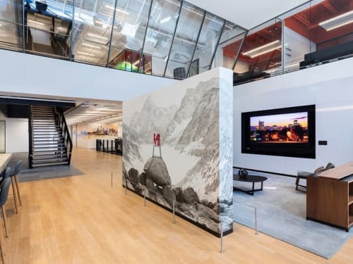 "The Parkway" | Paintings by Phillip Adams | Comcast Technology Center in Philadelphia
