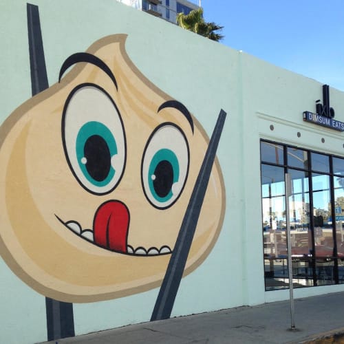 Dumpling Mural | Murals by The Art of Chase | IXLB Dimsum Eats in Los Angeles