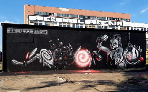Painted Mural in Aerosol Arena | Street Murals by Fabifa | Aerosol-Arena in Magdeburg