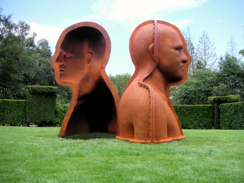 Janus Head | Sculptures by Peter Burke | Cass Sculpture Foundation in Goodwood