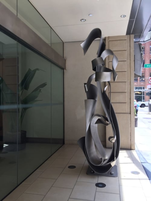Volute | Public Sculptures by Albert Paley | 199 New Montgomery in San Francisco