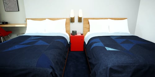 Custom Bedspreads | Linens & Bedding by Raleigh Denim | The Durham Hotel in Durham
