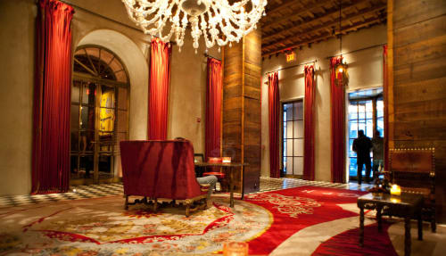Curtain rods | Wall Hangings by Julian Schnabel | Gramercy Park Hotel in New York