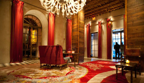 Curtain Rods By Julian Schnabel Seen At Gramercy Park Hotel New