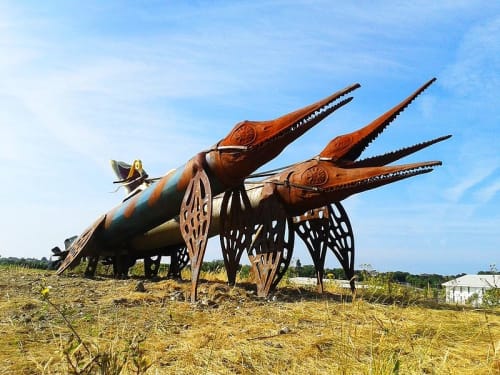 “Torpedosaur” | Public Sculptures by Andy Kirkby