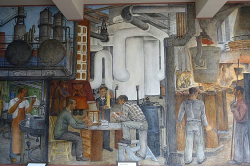Industries of California | Murals by Ralph W. Stackpole | Coit Tower in San Francisco
