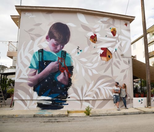 Deep Blue | Street Murals by Bifido