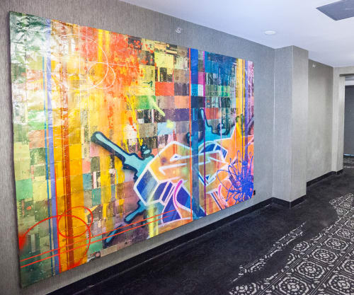 Mayfair Art | Murals by RISK | The Mayfair Hotel in Los Angeles