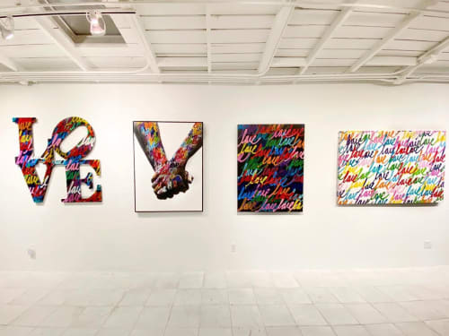 Love Wall Installation | Paintings by Ruben Rojas