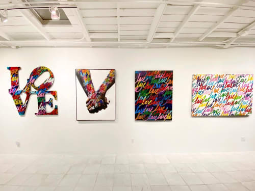 Love Wall Installation | Oil And Acrylic Painting in Paintings by Ruben Rojas