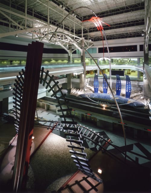 Dual Meridian, 1994 | Public Sculptures by David Griggs | Denver International Airport in Denver