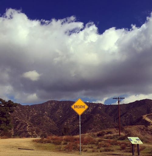 Breathe Street Sign | Signage by Scott Froschauer Art