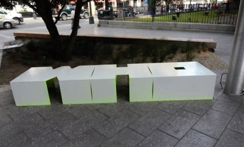 Five Questions (Who) | Public Sculptures by Johanna Grawunder | Mint Plaza in San Francisco