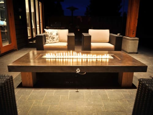 Agora Fire Table | Fireplaces by Sticks and Stones Furniture