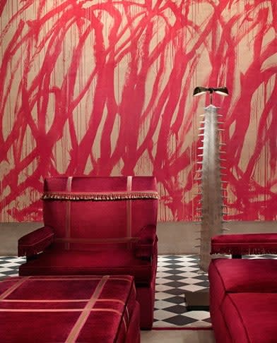 Saw Tooth Lamp | Lighting by Julian Schnabel | Gramercy Park Hotel in New York